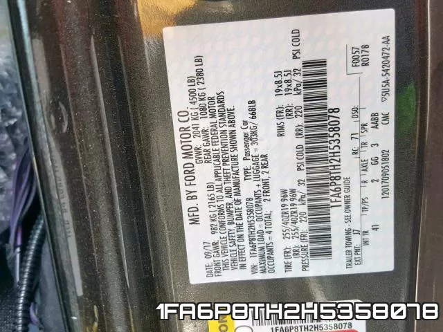 1FA6P8TH2H5358078