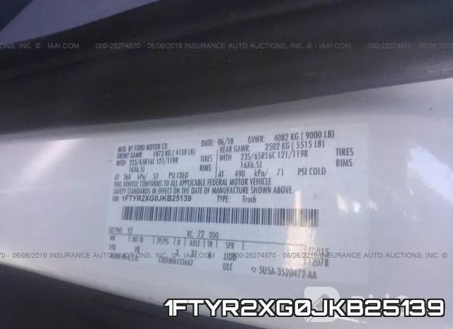 1FTYR2XG0JKB25139