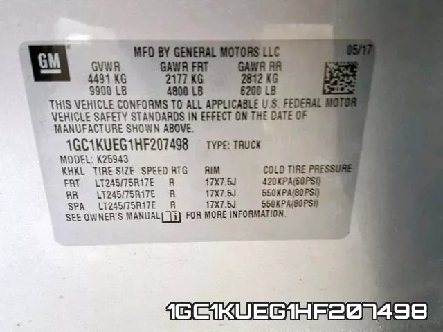 1GC1KUEG1HF207498