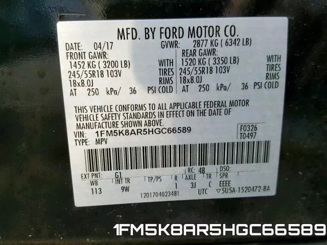 1FM5K8AR5HGC66589