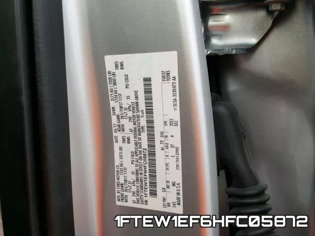 1FTEW1EF6HFC05872