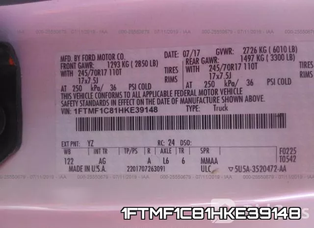 1FTMF1C81HKE39148