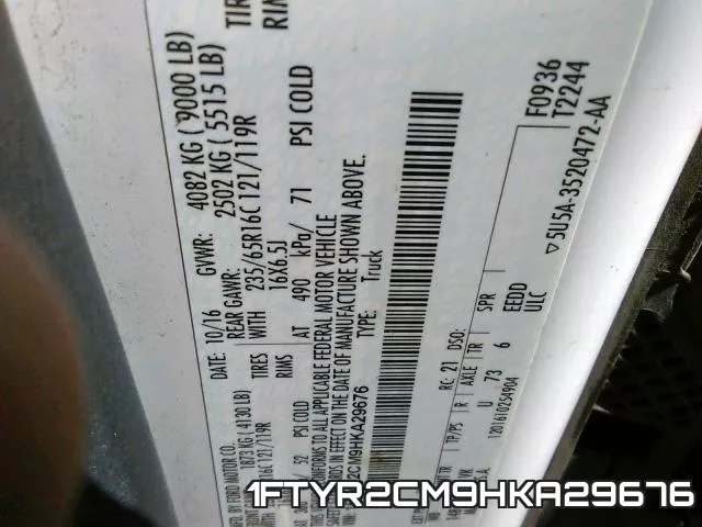 1FTYR2CM9HKA29676