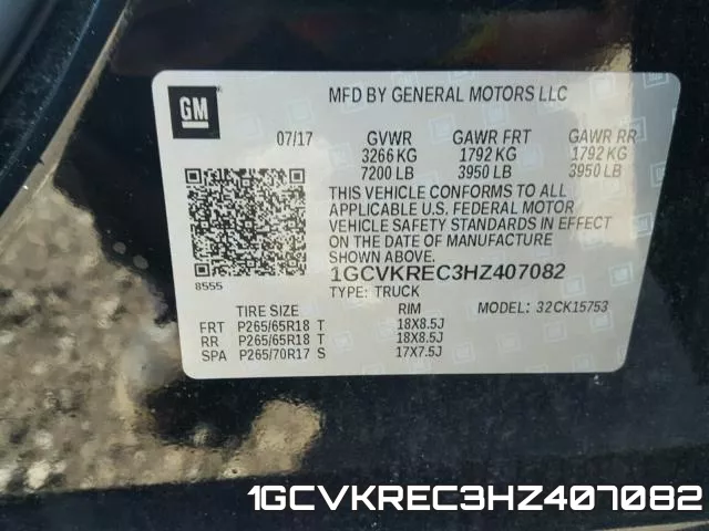 1GCVKREC3HZ407082