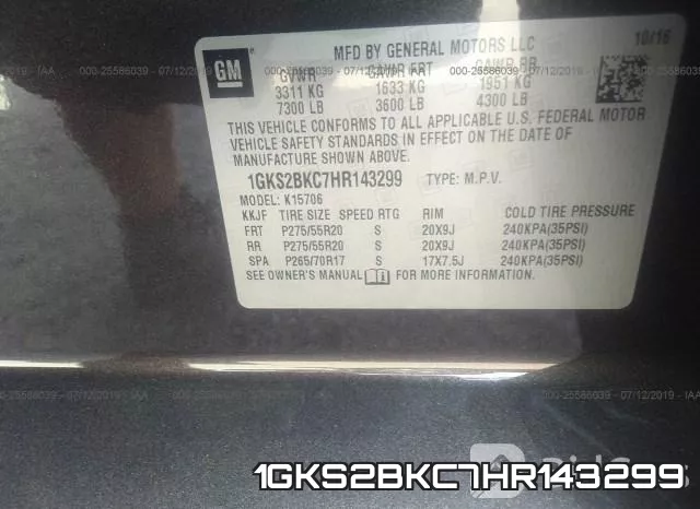 1GKS2BKC7HR143299