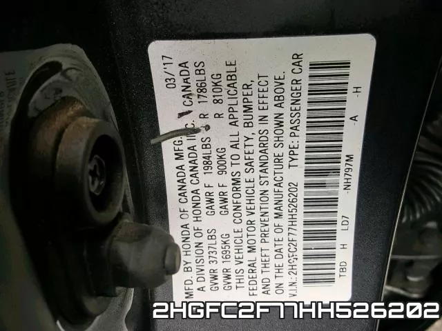 2HGFC2F77HH526202