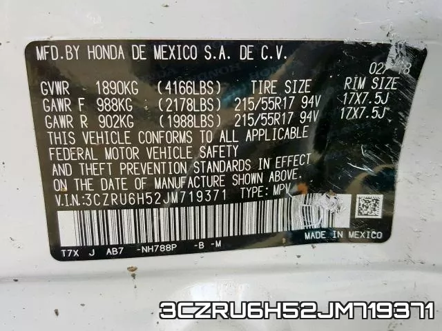 3CZRU6H52JM719371