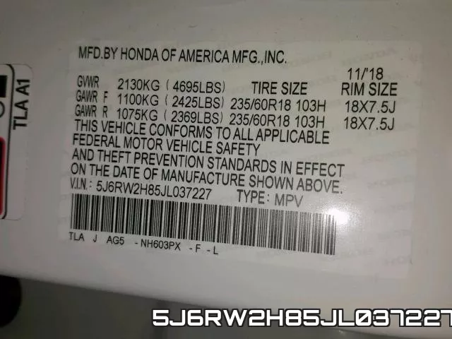 5J6RW2H85JL037227