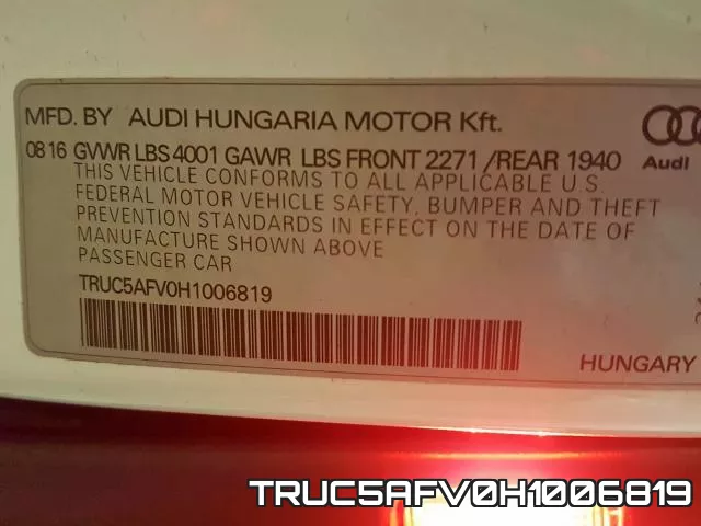 TRUC5AFV0H1006819
