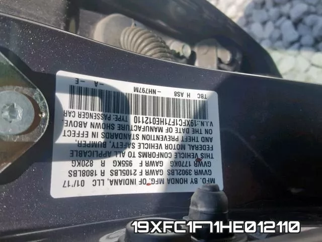 19XFC1F71HE012110