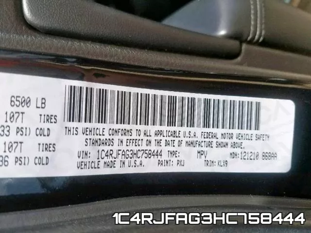 1C4RJFAG3HC758444