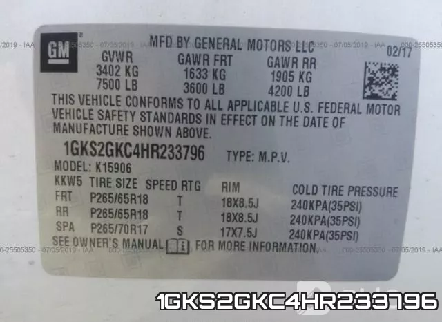 1GKS2GKC4HR233796
