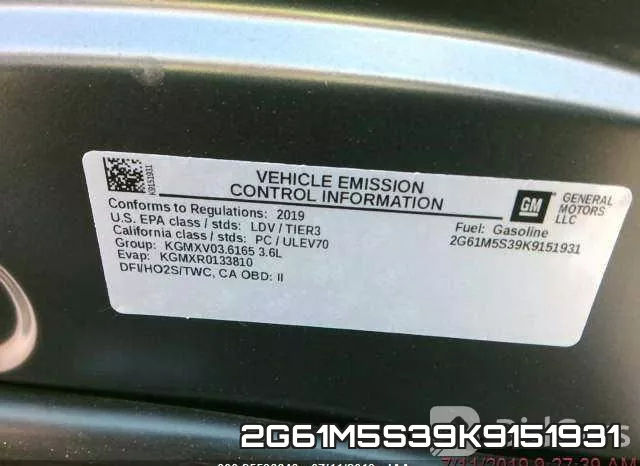 2G61M5S39K9151931