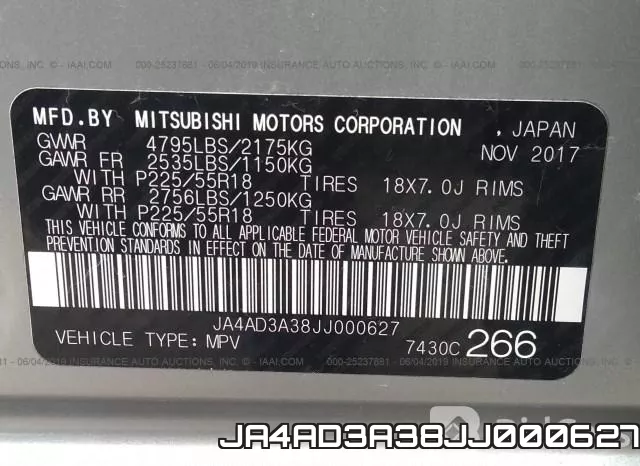 JA4AD3A38JJ000627