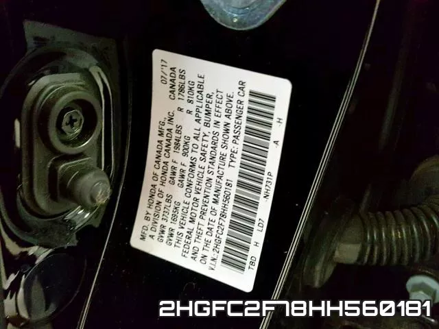 2HGFC2F78HH560181