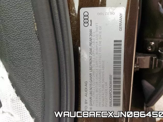WAUC8AFCXJN086450