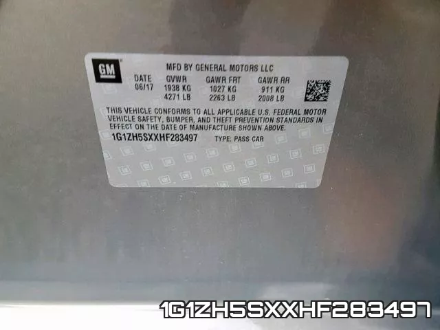 1G1ZH5SXXHF283497