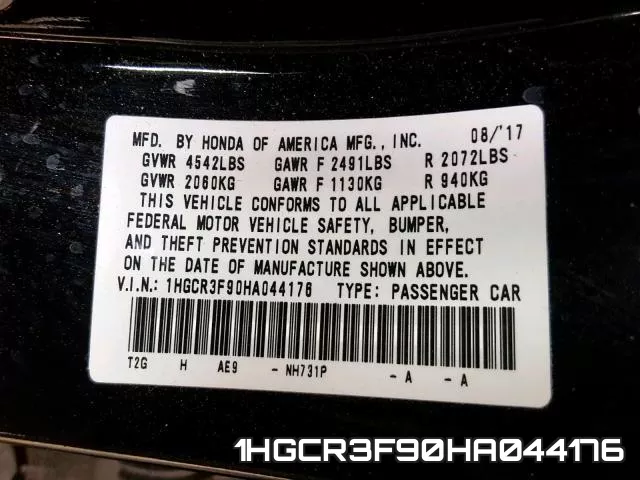 1HGCR3F90HA044176