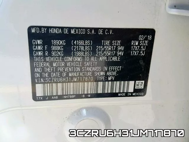 3CZRU6H31JM717870