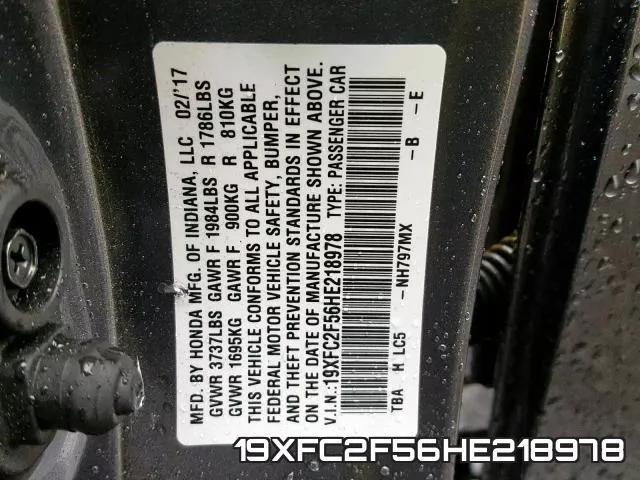 19XFC2F56HE218978