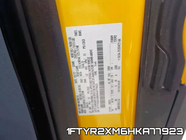 1FTYR2XM6HKA77923