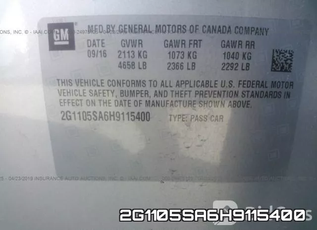 2G1105SA6H9115400