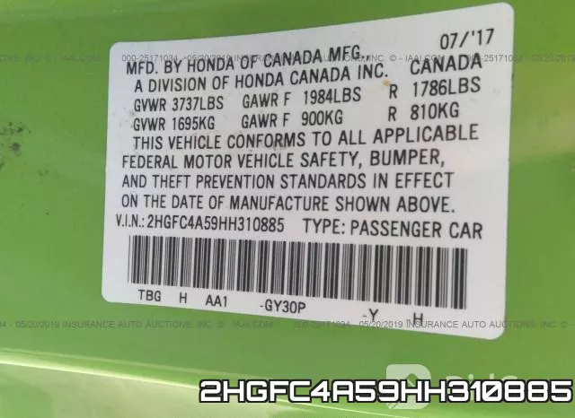 2HGFC4A59HH310885