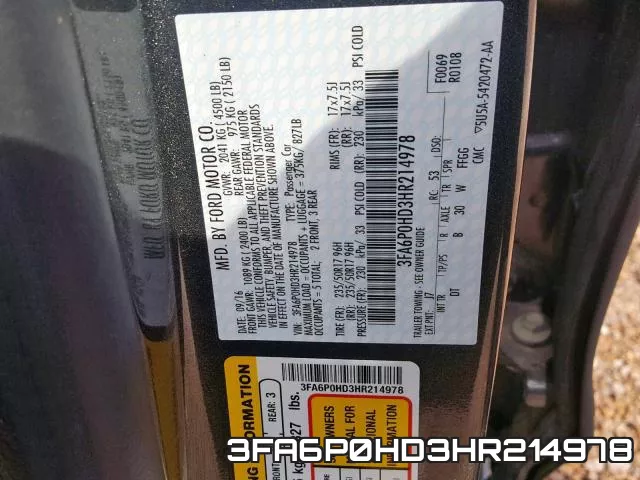 3FA6P0HD3HR214978