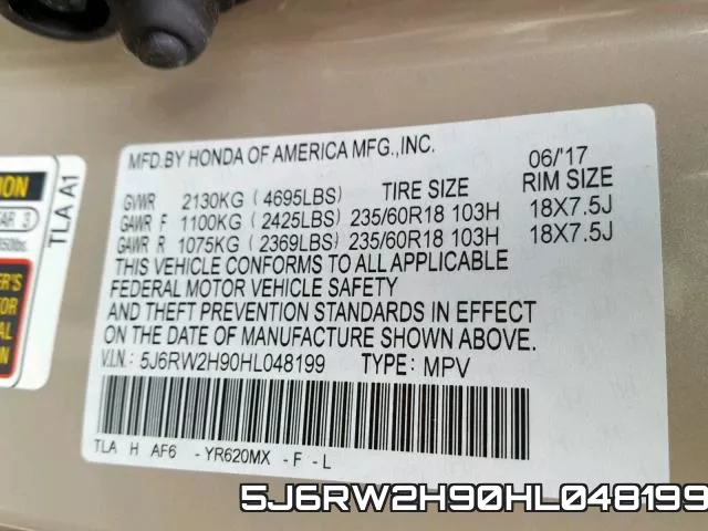 5J6RW2H90HL048199