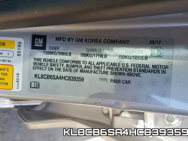 KL8CB6SA4HC839359