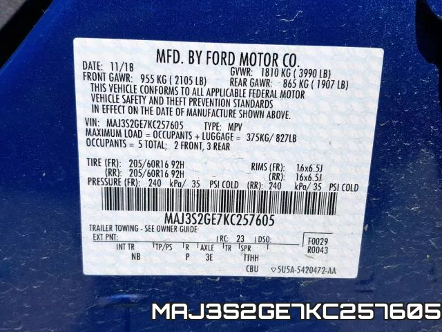 MAJ3S2GE7KC257605