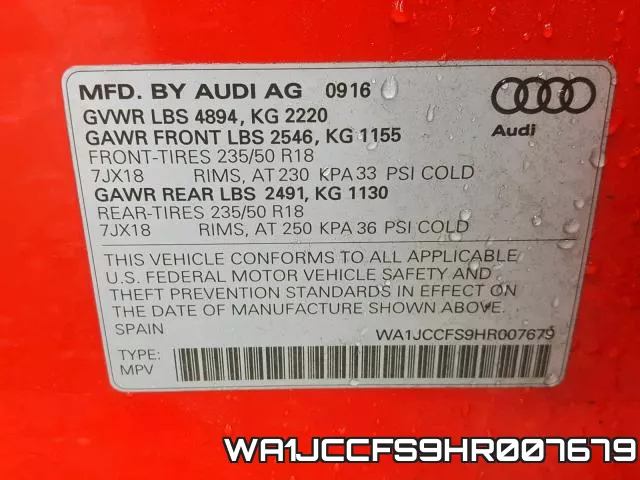 WA1JCCFS9HR007679