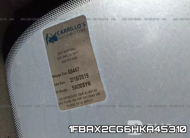 1FBAX2CG6HKA45310