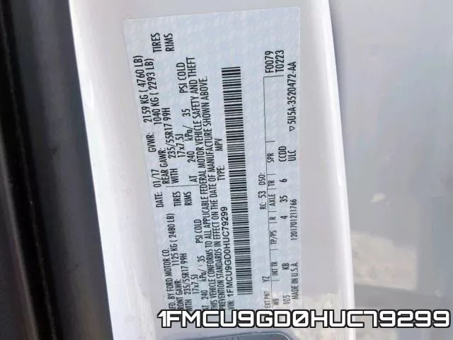 1FMCU9GD0HUC79299