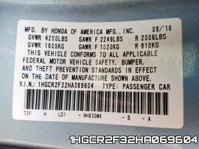1HGCR2F32HA069604