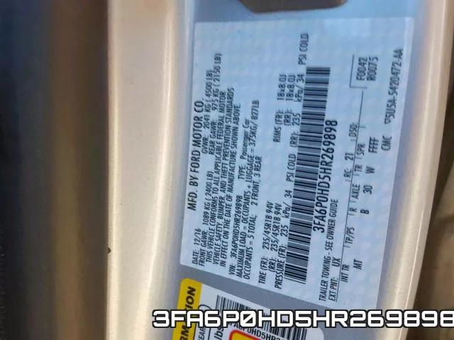 3FA6P0HD5HR269898