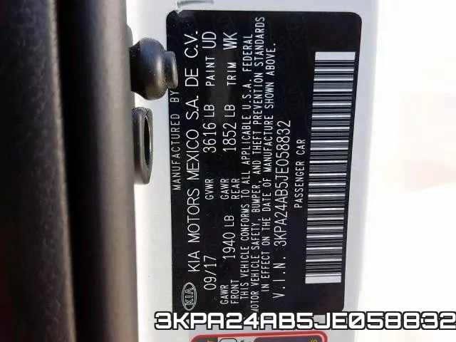 3KPA24AB5JE058832