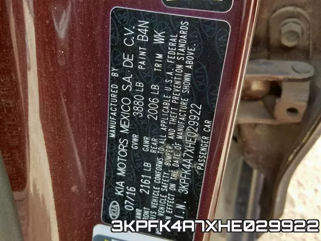 3KPFK4A7XHE029922