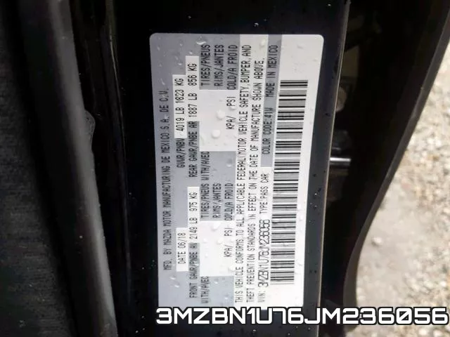3MZBN1U76JM236056