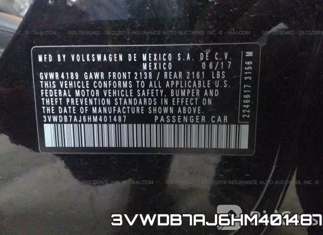 3VWDB7AJ6HM401487