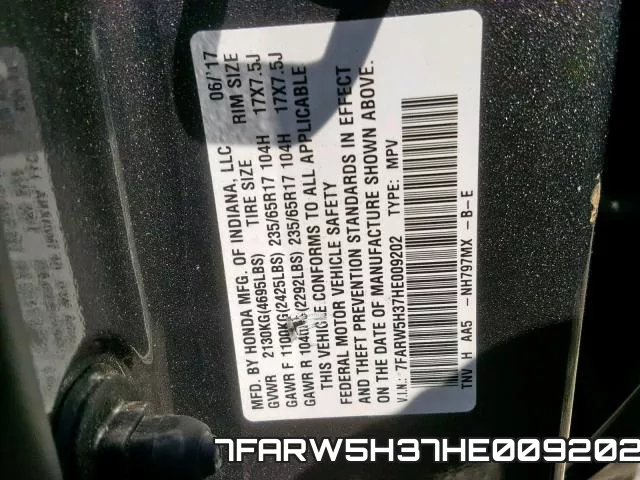 7FARW5H37HE009202