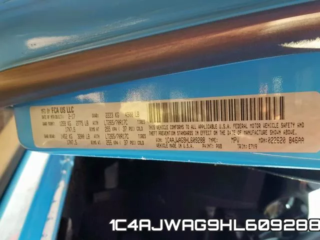 1C4AJWAG9HL609288