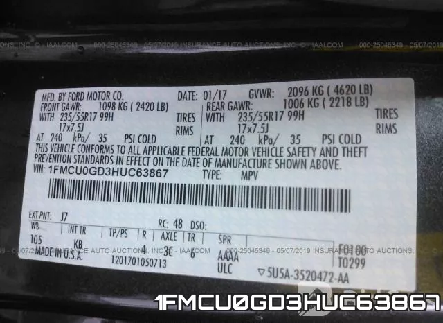 1FMCU0GD3HUC63867