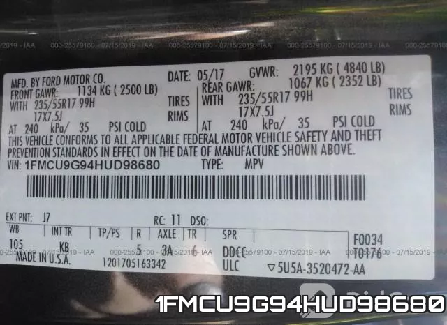 1FMCU9G94HUD98680