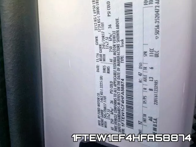 1FTEW1CF4HFA58874
