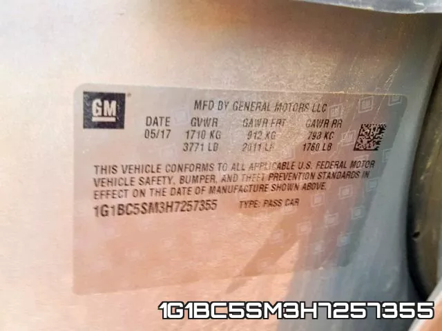 1G1BC5SM3H7257355