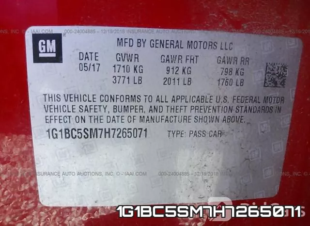 1G1BC5SM7H7265071
