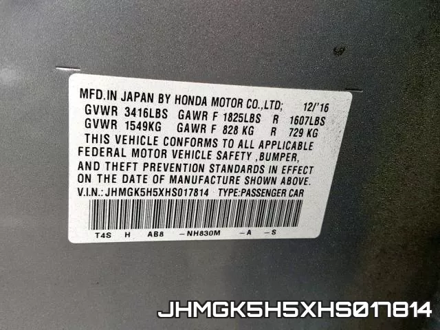 JHMGK5H5XHS017814
