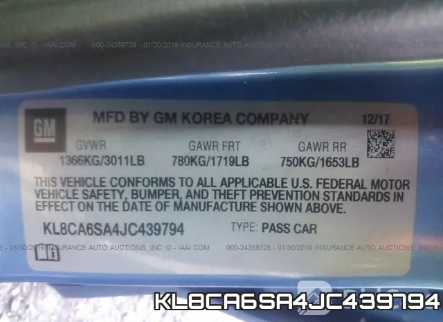KL8CA6SA4JC439794