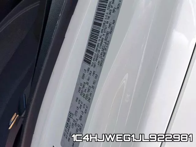 1C4HJWEG1JL922981